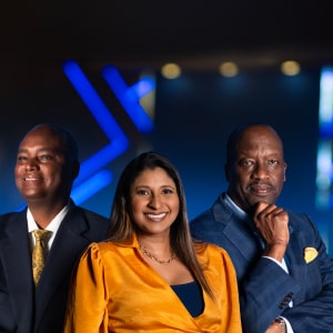 Image of the cast of the third episode of the blue space video series